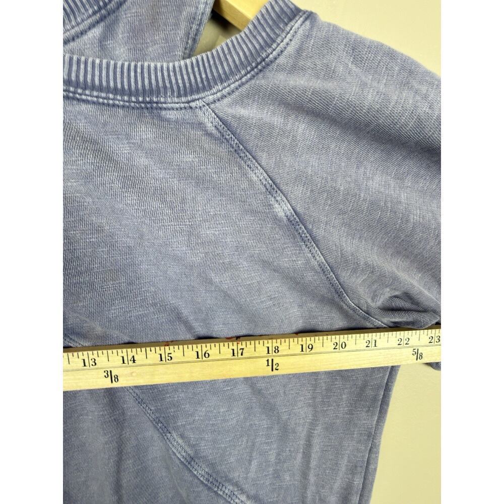 Pilcro Crossover Pullover Sweatshirt Women XXS Long Sleeve Purple Cozy Oversized - Picture 11 of 13